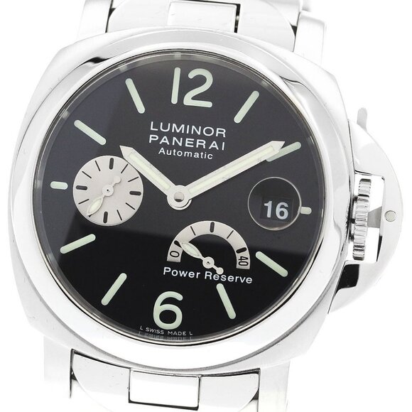 PANERAI Luminor PAM00126 Power reserve date black Dial Automatic Men's_897217 - Picture 1 of 6